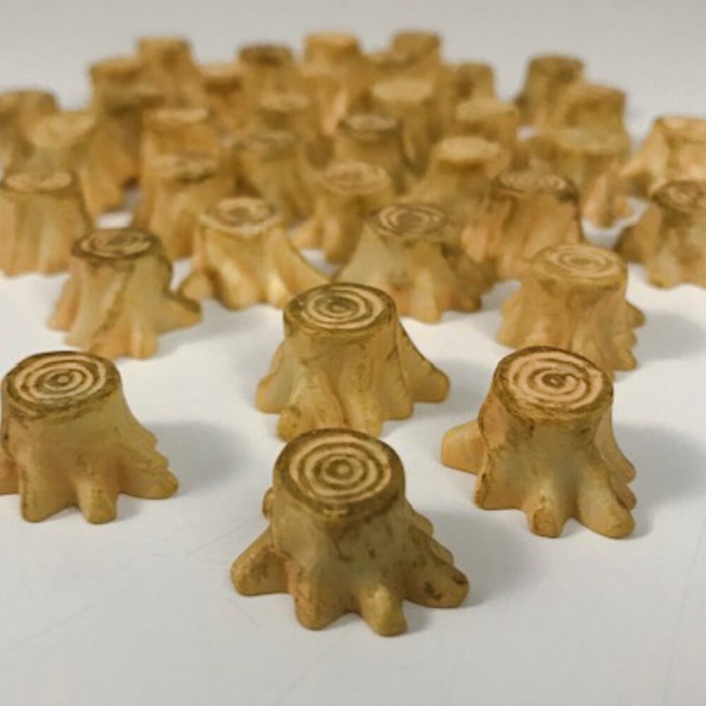 10 Pcs Miniature Stumps Fairy Garden Diorama Craft Display